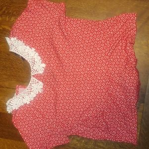 Women's Extra Large XL Dress Midnight House Hot Topic Collar Red White